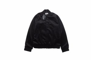 サンローラン YSL ベルベット スタジアム ジャンパー ブラック