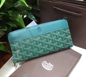 ゴヤール Goyard マティニョンGM ウォレット グリーン 長財布