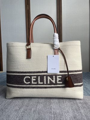 Celineセリーヌ 190062 ホリゾンタル キャバス ロゴプリント トートバッグ 44x32x15cm