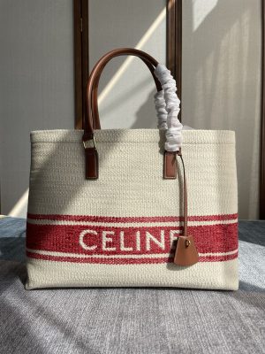 Celineセリーヌ 190062 ホリゾンタル キャバス ロゴプリント トートバッグ 44x32x15cm