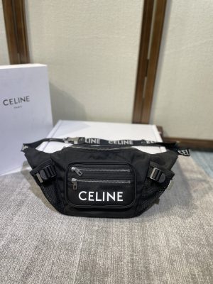 Celineセリーヌ 198682 プリント ラージ トレッキング ベルトバッグ 43×18×8