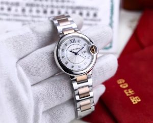 カルティエ バロンブルー33mm クォーツムーブメント 【GD工場出品】