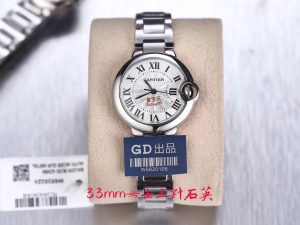 カルティエ バロンブルー33mm クォーツムーブメント 【GD工場出品】