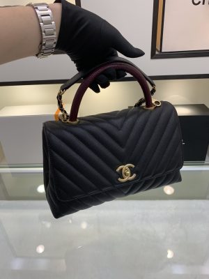CHANEL 19C シャネル ココハンドルハンドバッグ  A92992