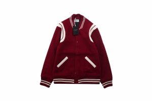 サンローラン YSL スタジアム ジャンパー レッド