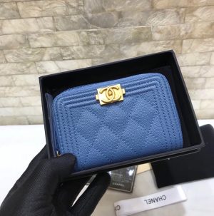 CHANELシャネル ボーイ ジップ コインパース A80602  11x7.5cm