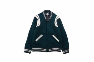 サンローラン YSL スタジアム ジャンパー ロイヤル ブルー