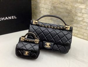 CHANELシャネル トップハンドル バッグ AS2438  23X20X8cm