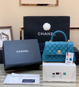 CHANELシャネル ココハンドルハンドバッグ A92990  23×14×9cm