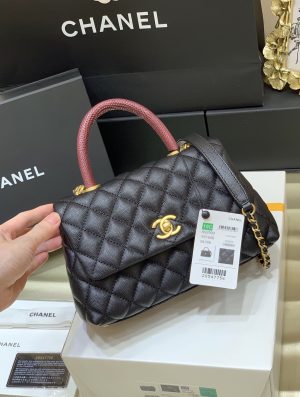 CHANELシャネル ココハンドルハンドバッグ A92990  23×14×9cm
