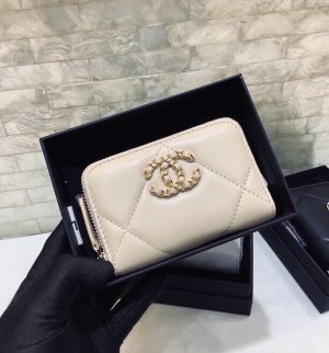 CHANELシャネル 19 ジップ コインパース AP0949 尺寸11×7.5cm