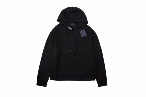 プラダ Prada コットン フーディー パーカー ブラック 22FW