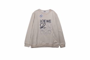 ロエベ Loewe 刺繍ロゴ クラシック クルーネックスウェット グレー 22FW