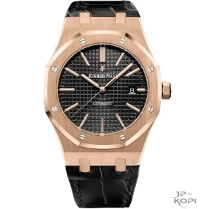 オーデマ・ピゲ ロイヤルオーク 15400OR | ブラックダイアル × ローズゴールド × レザー 41mm【APS工場製】