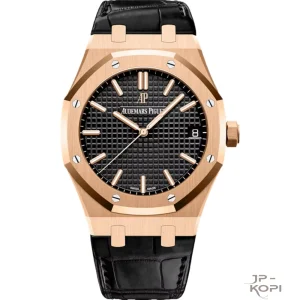 オーデマ・ピゲ ロイヤルオーク 41mm 15500OR.OO.D002CR.01|ブラックダイアル ローズゴールド×レザー【APS工場製】