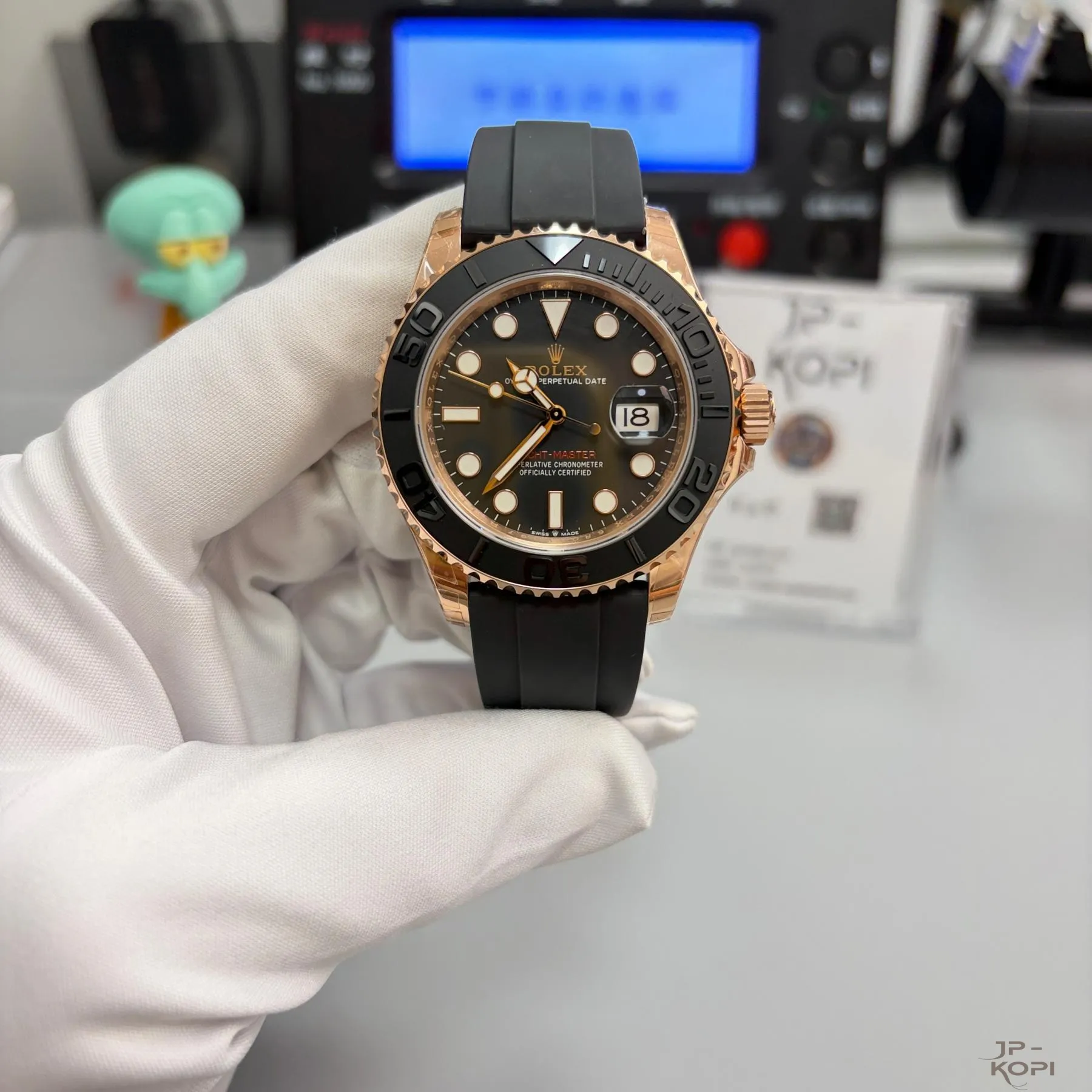 ロレックス ヨットマスター40 126655|エバーローズゴールド ブラックダイアル 丹東Cal.3235【VS工場製】 - 画像 (2)