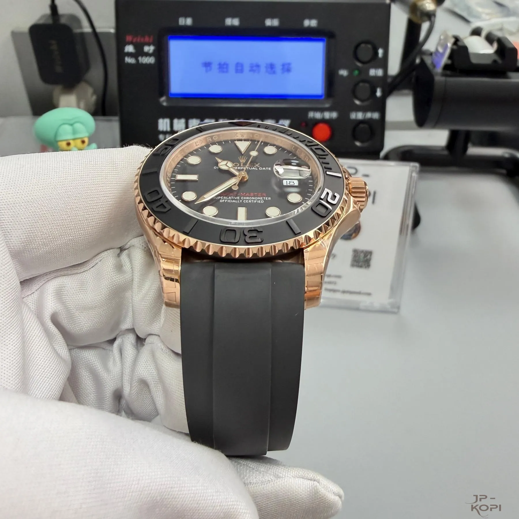 ロレックス ヨットマスター40 126655|エバーローズゴールド ブラックダイアル 丹東Cal.3235【VS工場製】 - 画像 (5)