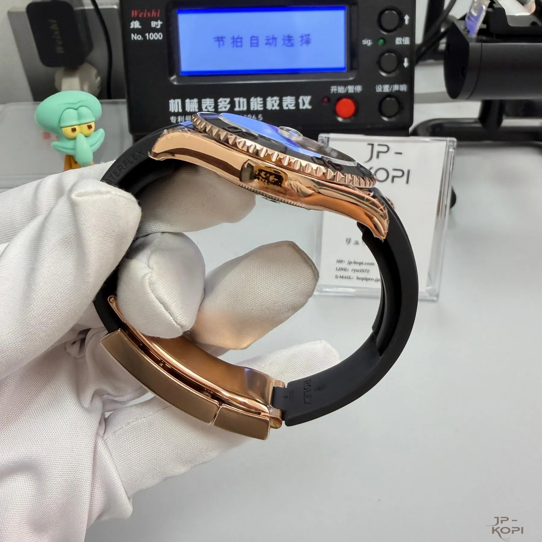 ロレックス ヨットマスター40 126655|エバーローズゴールド ブラックダイアル 丹東Cal.3235【VS工場製】 - 画像 (7)
