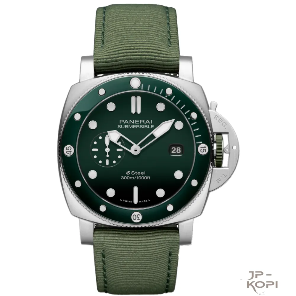 パネライ サブマーシブル PAM01287|クアランタクアトロ eSteel™ ヴェルデズメラルド 44MM【VS工場製】
