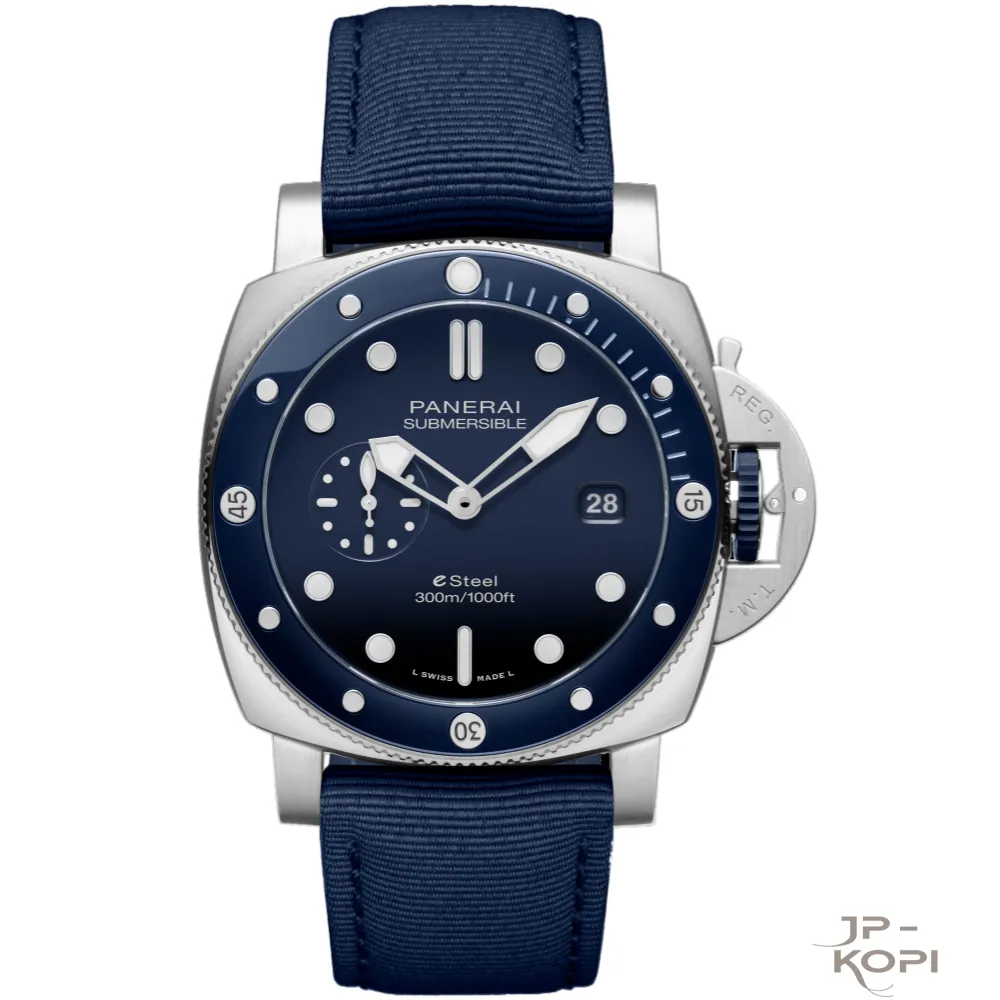 パネライ サブマーシブル PAM01289|クアランタクアトロ eSteel™ ブルー文字盤 44MM【VS工場製】