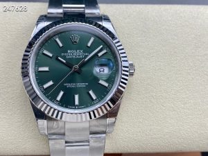 ロレックス デイトジャスト 126334-0027 グリーン オイスターブレス 41mm【VS工場出品】