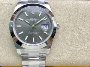 ロレックス デイトジャスト 126300-0007 グレー オイスターブレス 41mm【VS工場出品】