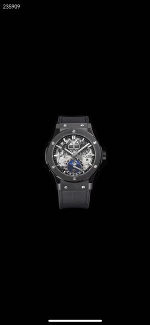ウブロ HUBLOT クラシック フュージョン クラシック フュージョン アエロ・フュージョン ムーンフェイズ ブラックマジック547.CX.0170.LR【HB工場出品】