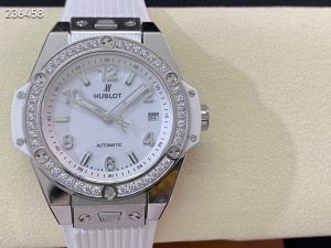 ウブロ HUBLOT ビッグバン ワンクリック スチールホワイト ダイヤモンド 465.SE.2010.RW.1204【MS工場出品】