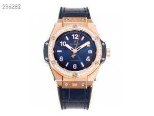 ウブロ HUBLOT ビッグバン ワンクリック キングゴールド ブルー ダイヤモンド 465.OX.7180.LR.1204【MS工場出品】