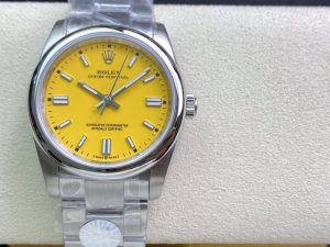ロレックス オイスターパーペチュアル 126000 36mm イエロー【SK工場出品】