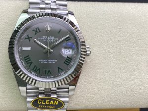 ロレックス デイトジャスト 41 126334-0022スレートローマ ジュビリーブレスレット【Clean工場出品】