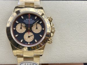 ロレックス デイトナ 116508-0009 ブラック/シャンパン ムーブメント4130【Clean工場出品】