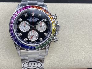 ロレックス デイトナ 116599RBOW レインボー ムーブメント4130【Clean工場出品】