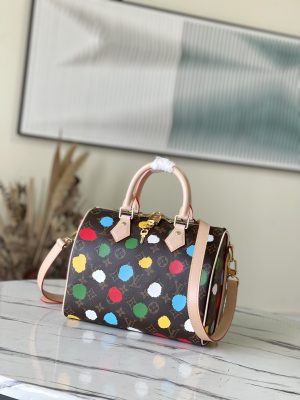 ルイヴィトン LouisVuitton M46433 LV × YK スピーディ･バンドリエール 25