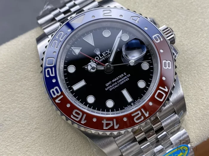 ロレックス GMTマスターII 126710BLRO-0001 レッド×ブルー ジュビリーブレス 丹東Cal.3285【CLEAN工場出品】 - 画像 (2)