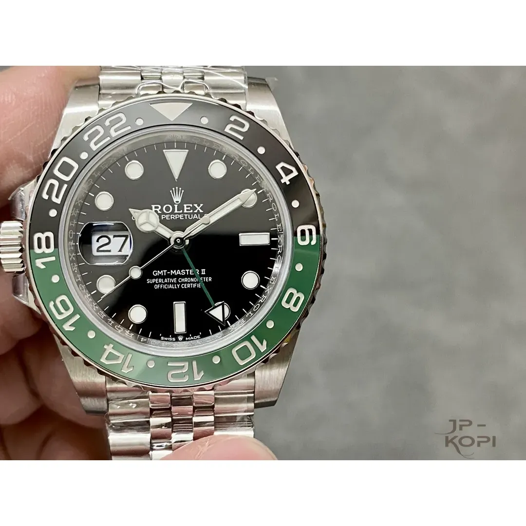 ロレックス GMTマスターII 126720VTNR-0001 左側リューズ オイスターブレスレット 丹東Cal.3285【CLEAN工場出品】