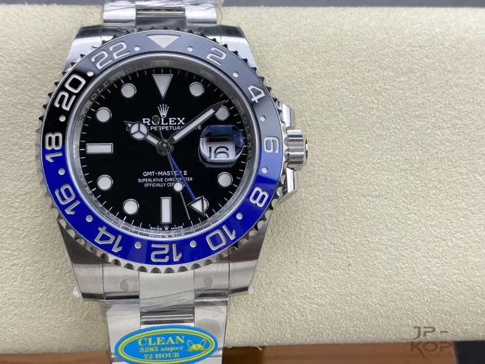 ロレックス GMTマスター II 126710BLRO-0002 レッド×ブルー オイスターブレスレット 丹東Cal.3285【CLEAN工場出品】