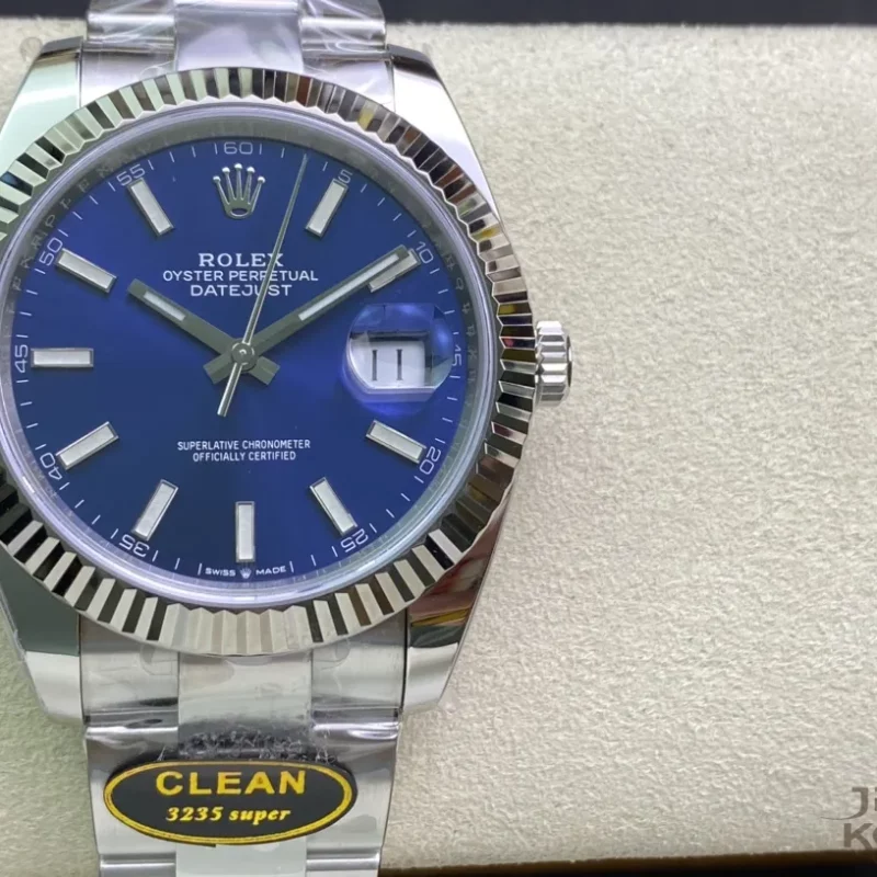 ロレックス デイトジャスト 41 126334-0001ブルー オイスターブレスレット【Clean工場出品】