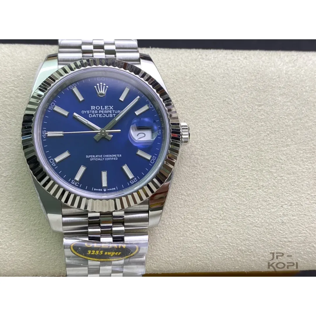 ロレックス デイトジャスト 41 126334-0002ブルー ジュビリーブレスレット【Clean工場出品】