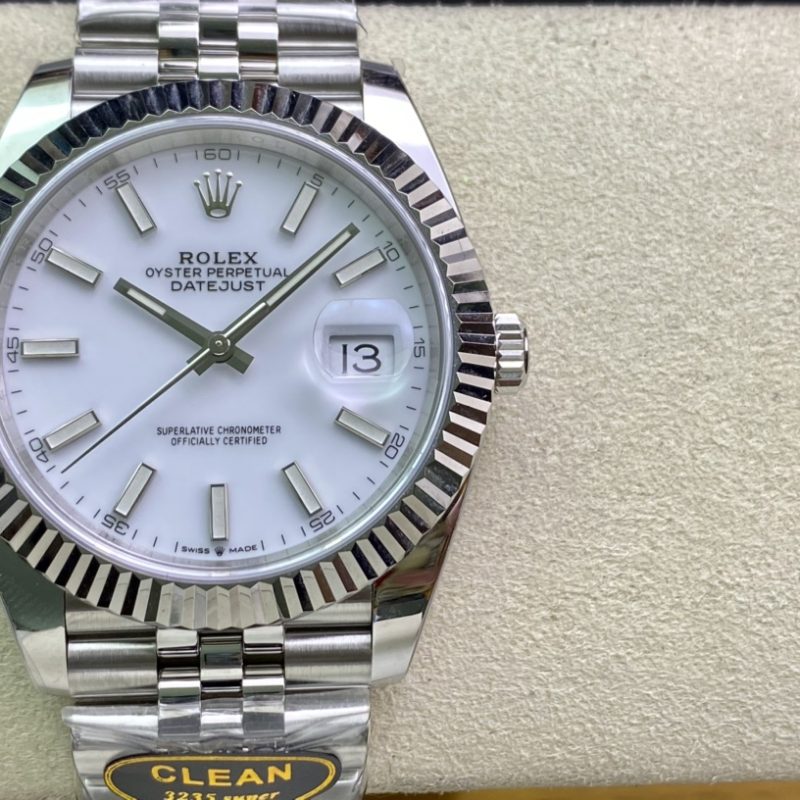 ロレックス デイトジャスト 41 126334-0010ホワイト ジュビリーブレス【Clean工場出品】