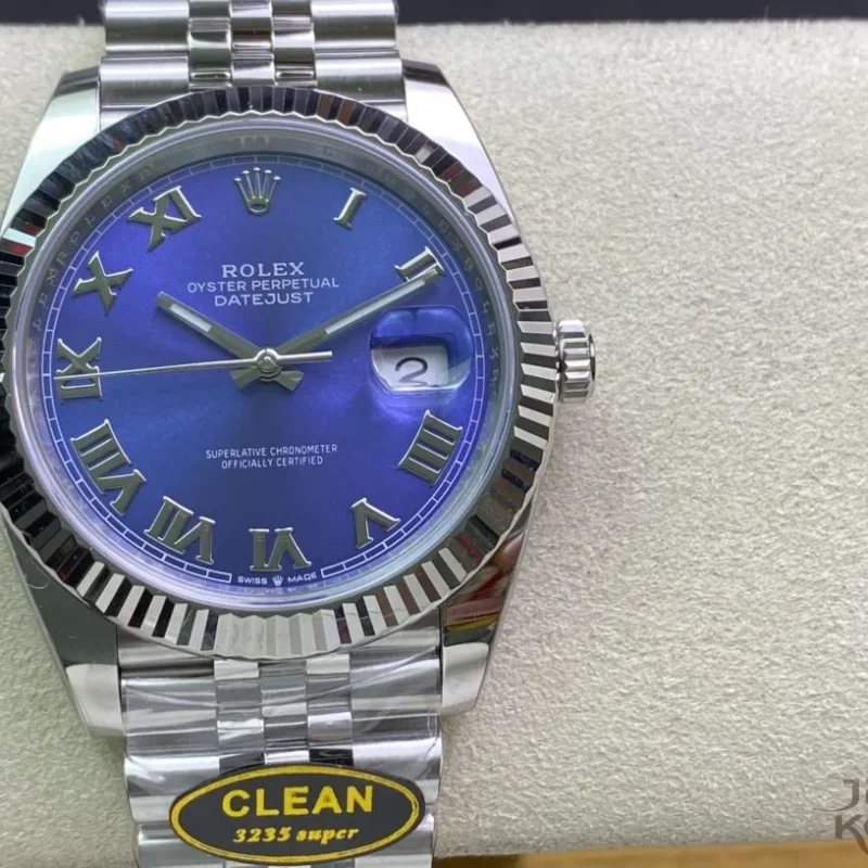 ロレックス デイトジャスト 41 126334-0026ブルー ローマ ジュビリーブレス【Clean工場出品】