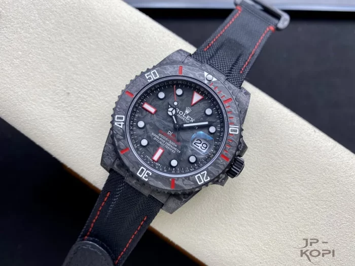 DIW × ロレックス サブマリーナー All Carbon Black オールカーボンブラック&レッド【VS工場出品】 - 画像 (4)