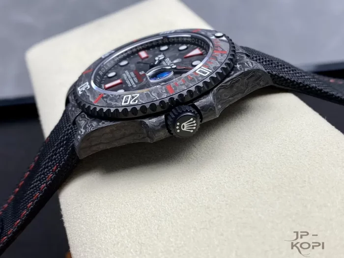 DIW × ロレックス サブマリーナー All Carbon Black オールカーボンブラック&レッド【VS工場出品】 - 画像 (6)