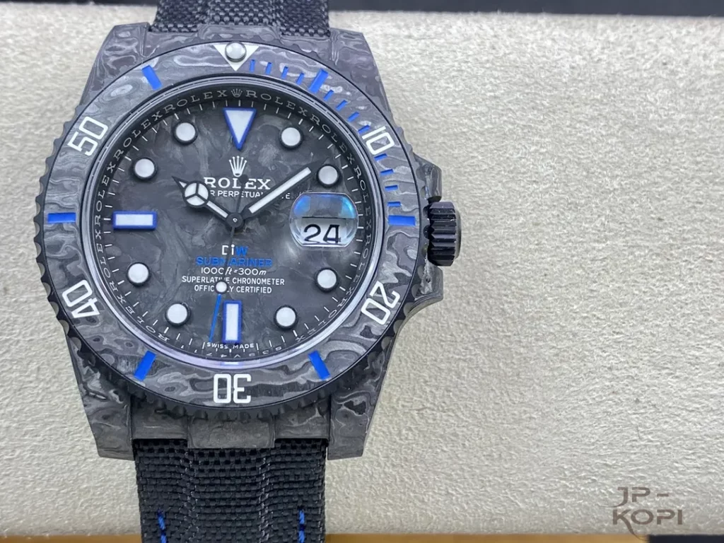 DIW × ロレックス サブマリーナー All Carbon Black オールカーボンブラック&ブルー【VS工場出品】