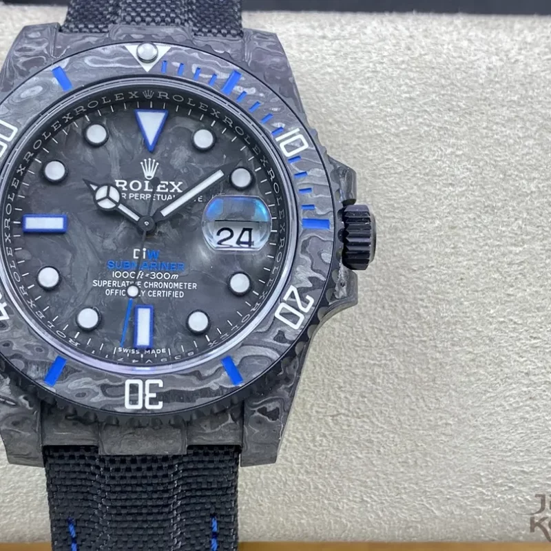 DIW × ロレックス サブマリーナー All Carbon Black オールカーボンブラック&ブルー【VS工場出品】