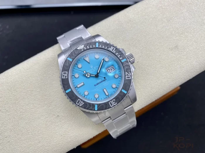 Diw × ロレックス サブマリーナー  Aquamarine アクアマリン ベゼルカーボンファイバー【VS工場出品】 - 画像 (4)