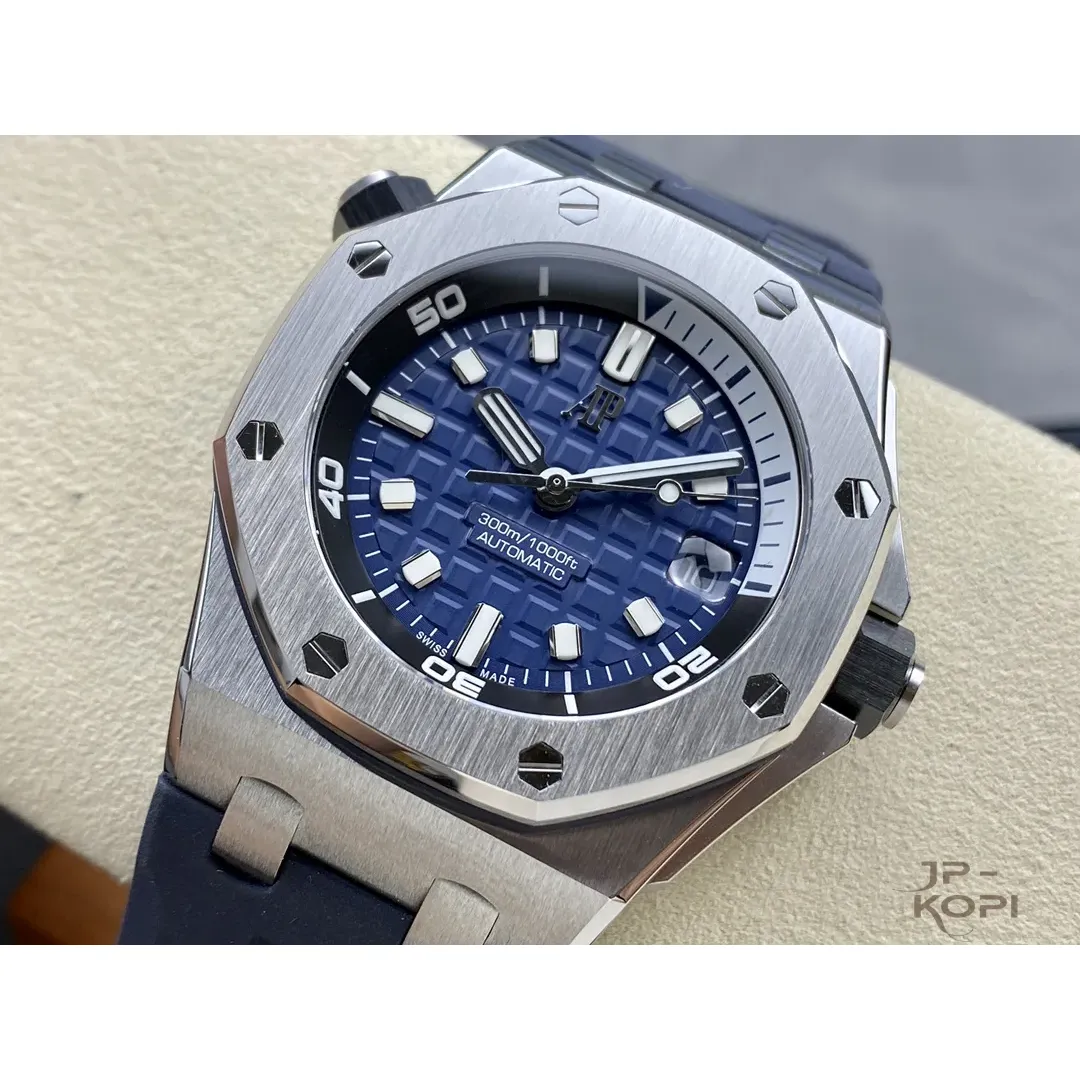 オーデマ・ピゲ ロイヤルオークオフショア ダイバー 15720ST.OO.A027CA.01|ブルー 42MM【ZF工場製高品質腕時計】 - 画像 (4)