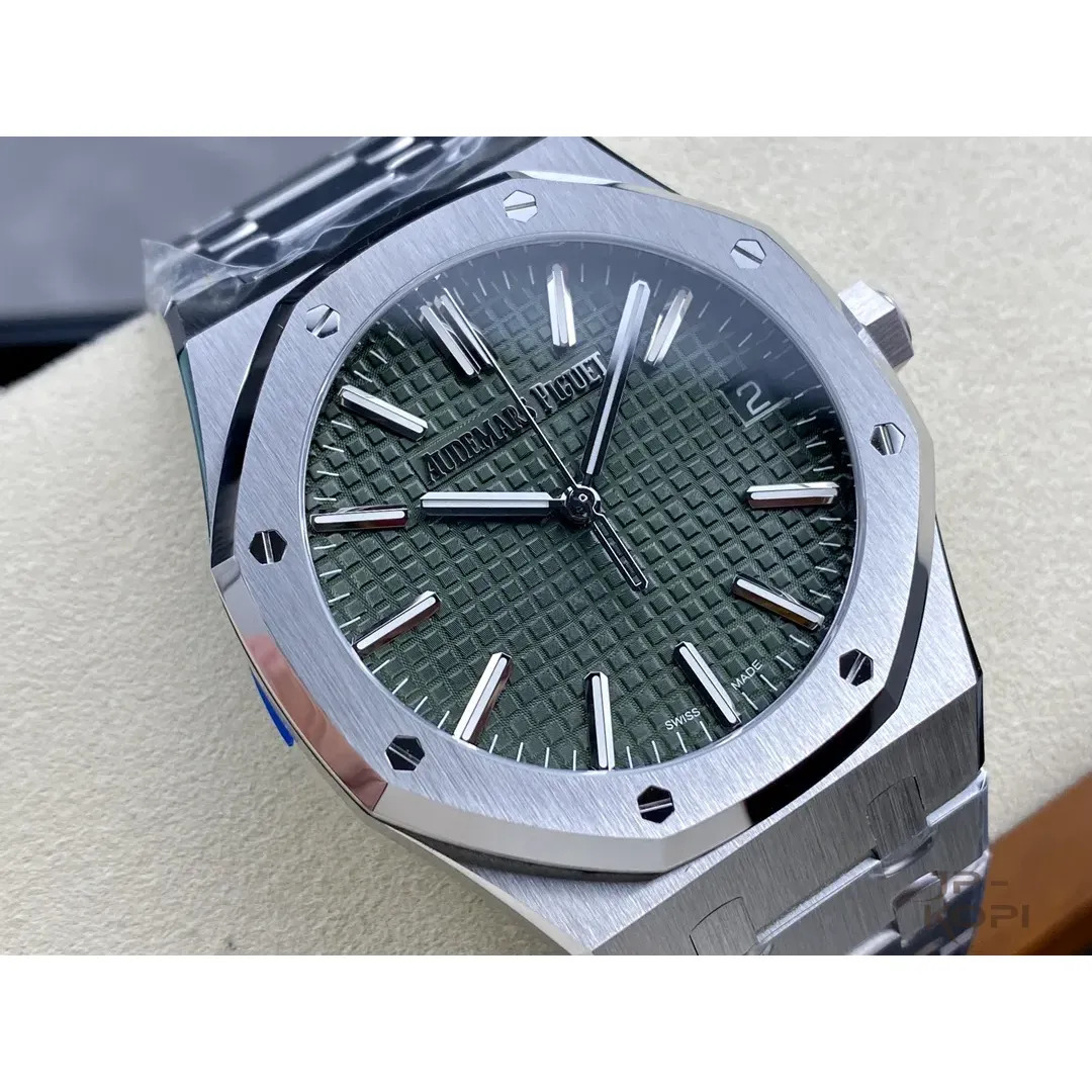 オーデマ・ピゲ ロイヤルオーク 41mm 15510ST.OO.1320ST.04|グリーン 50周年記念モデル【ZF工場製高品質腕時計】 - 画像 (3)