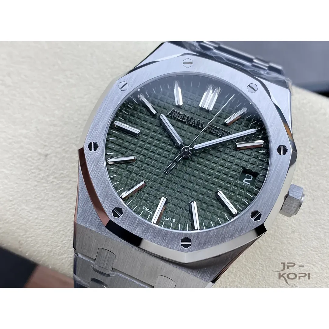 オーデマ・ピゲ ロイヤルオーク 41mm 15510ST.OO.1320ST.04|グリーン 50周年記念モデル【ZF工場製高品質腕時計】 - 画像 (4)