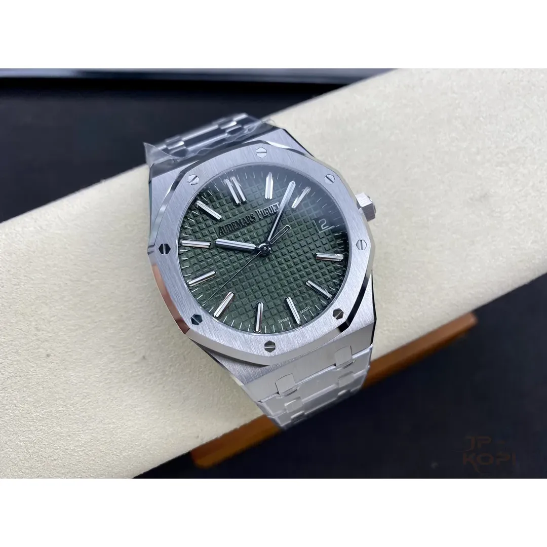オーデマ・ピゲ ロイヤルオーク 41mm 15510ST.OO.1320ST.04|グリーン 50周年記念モデル【ZF工場製高品質腕時計】 - 画像 (5)